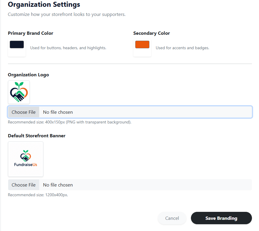 example dashboard